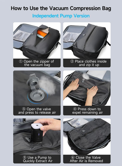Tigernu Vacuum Compression Backpacks Men Travel