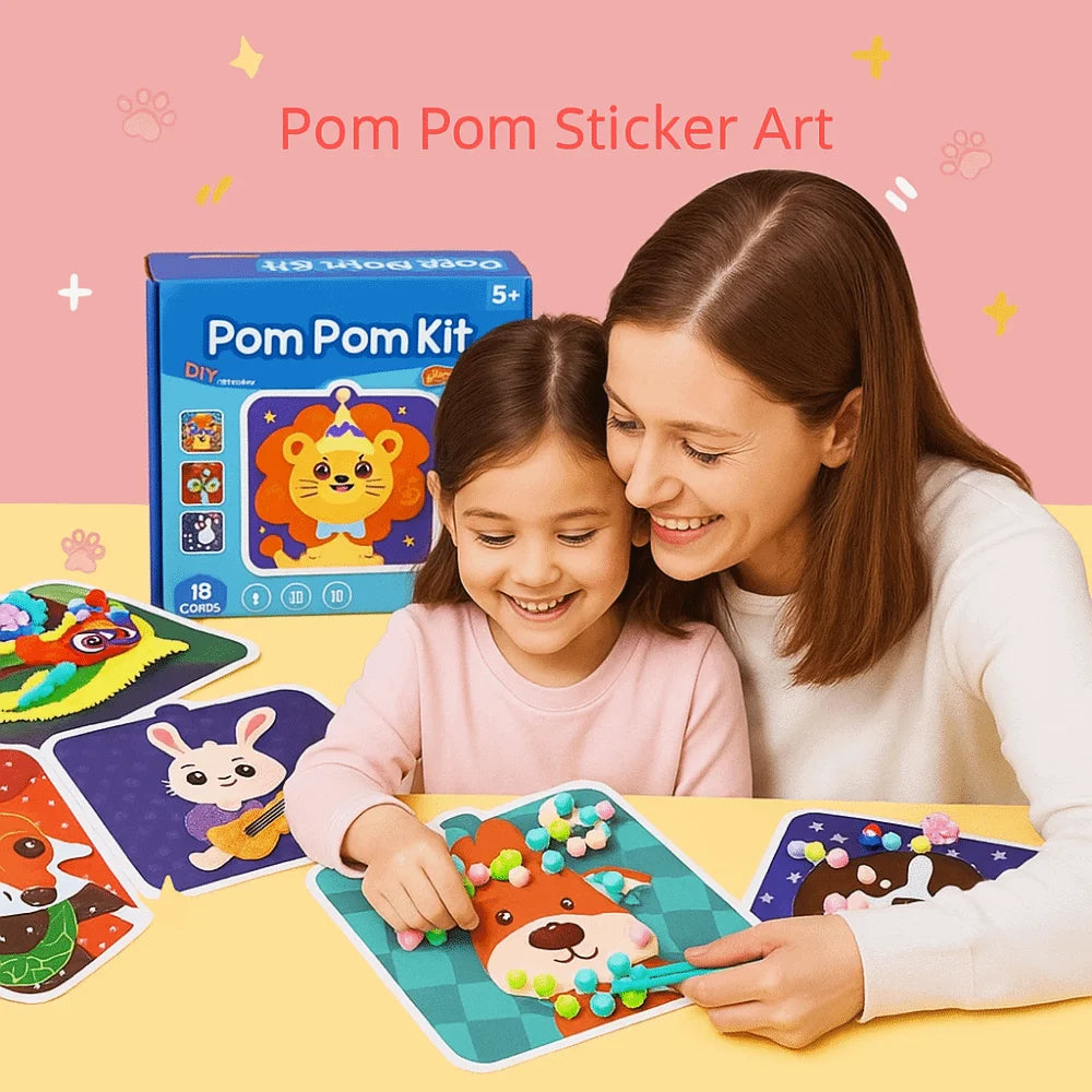 Handmade Material Children's Sticker Book Educational Early Learning