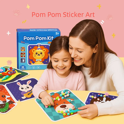 Handmade Material Children's Sticker Book Educational Early Learning