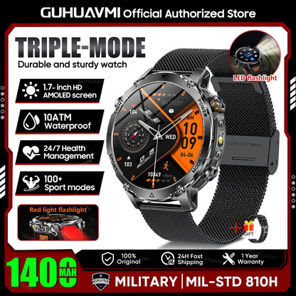 New TANK Ultra 1400mAh Battery Military Smart Watch