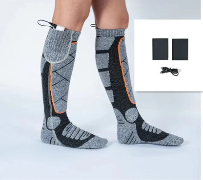 USB Rechargeable Electric Heated Socks 3 Heating Modes