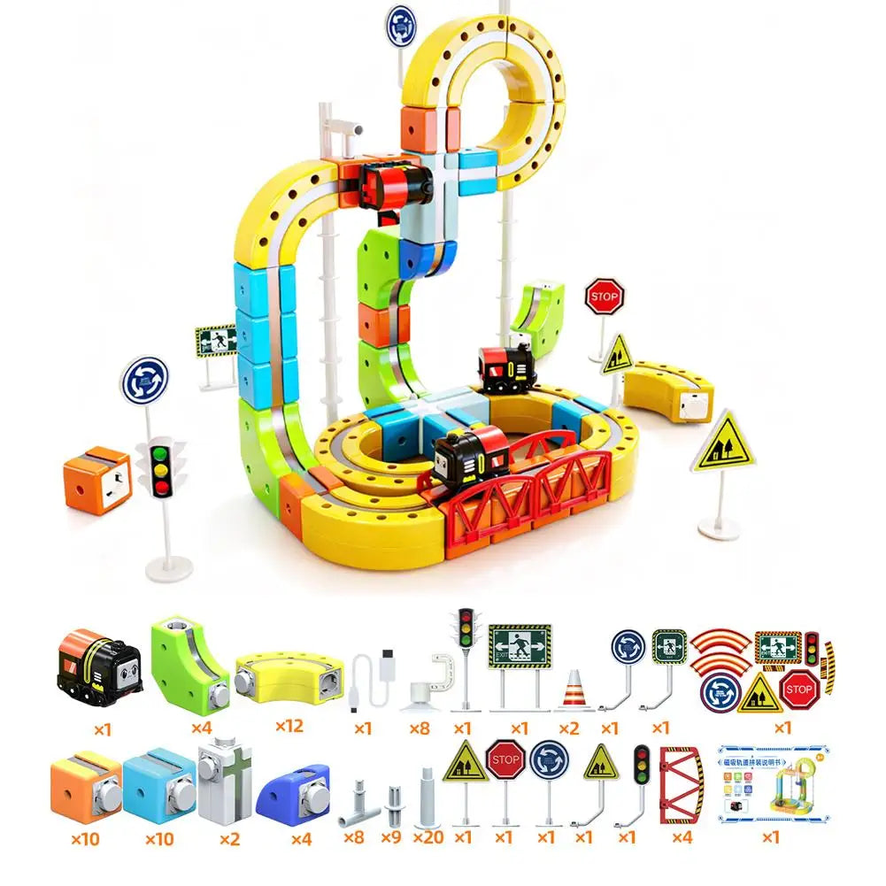 Magical Track Train USB Rechargeable 3D Building Tracks