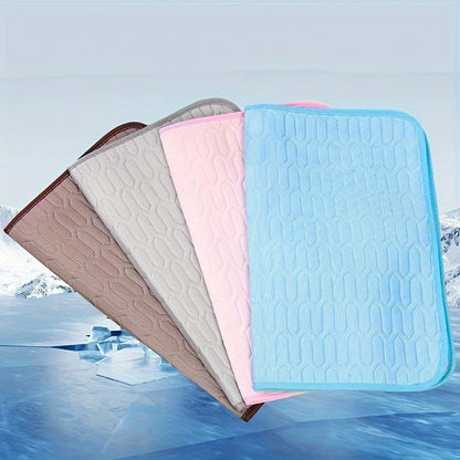 Ice-Cool Summer Pet Cooling Mat and Bed Sweat-Absorbent