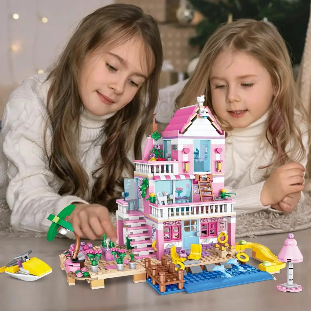 Friends City Tree House Summer Holiday Villa Castle For Kid