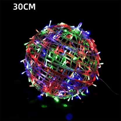 New 20/28CM Festoon Rattan Ball Light Rattan Ball