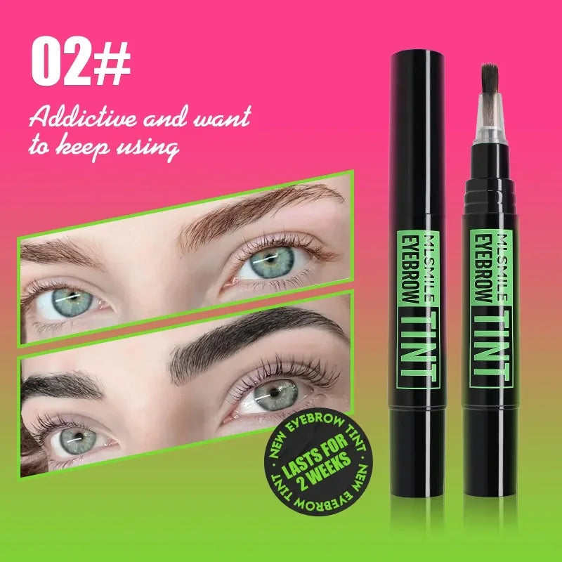 Liquid Eyebrow Dye Tint Brush Pencil Rotating Long Lasting
