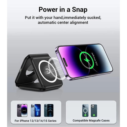 3 in 1 Magnetic Wireless Charger Pad Chargers Fast Charging