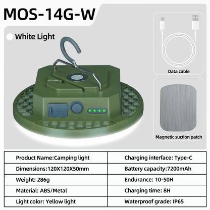 MOSLIGHTING Camping Light Rechargeable Lantern Tent Lamp