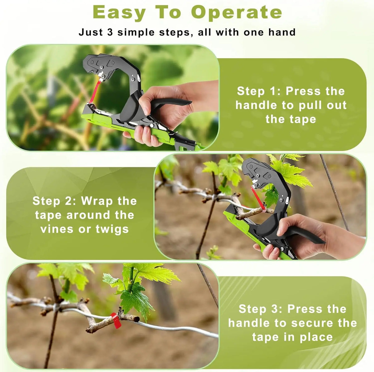 Tomato Binding Machine - New Gardening Tool for Seedling Vine Binding