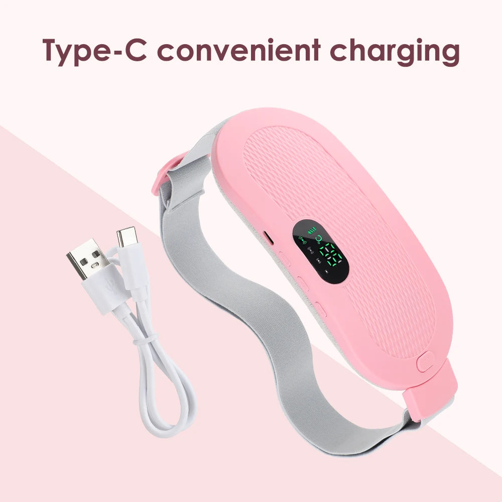 Electric Heating Pad Menstrual Cramp Massager Belt Women