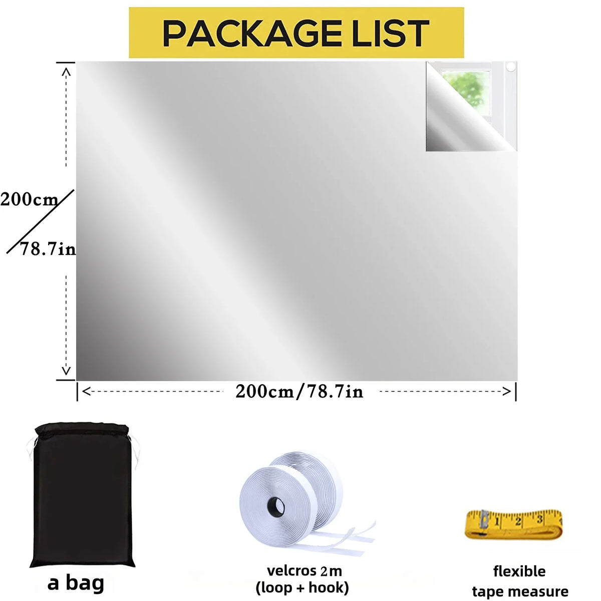 100% Blackout Window Cover Darkest Light Block Black Privacy