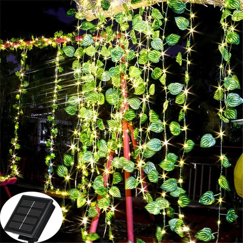 Solar Powered Sunflower Rose String Lights Artificial