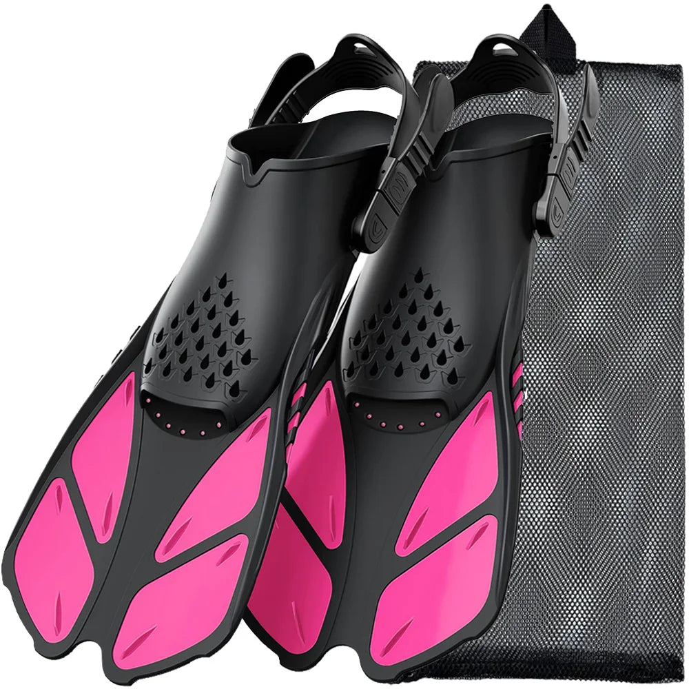 Snorkel Fins Swimming Flippers Adjustable Buckles