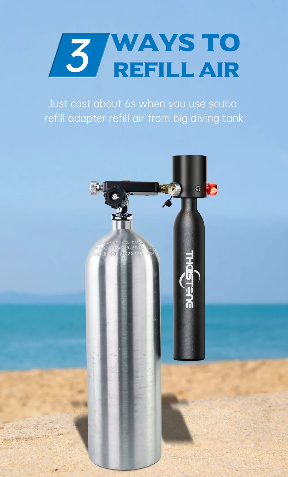 Mini Scuba Diving Tank, Underwater Swimming