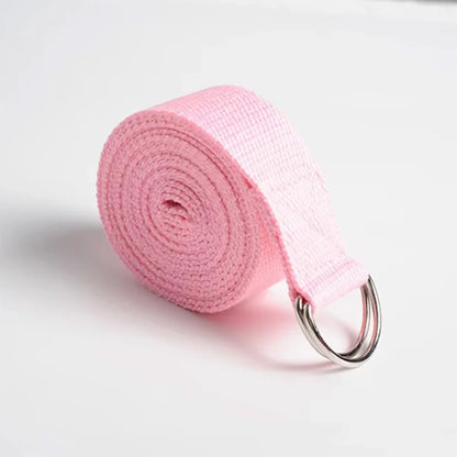 Yoga Strap Cotton Exercise Yoga Belt Adjustable
