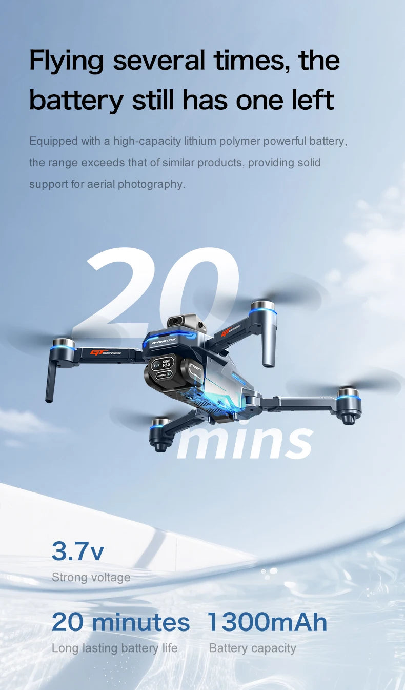 New GT8 Drone GPS 8K Professional HD 360° Dual Cameras