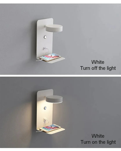 Bedroom Led Wall Lamps with USB Charge Wall Light
