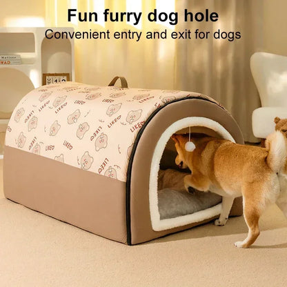 Hot Winter Warm Dog Removable Pet Sleeping House