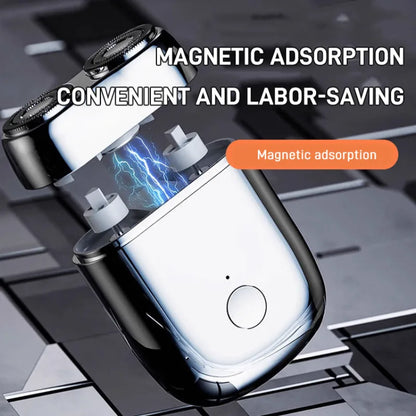 Portable Rotary Dual Ring Electric Shaver Men Shaver