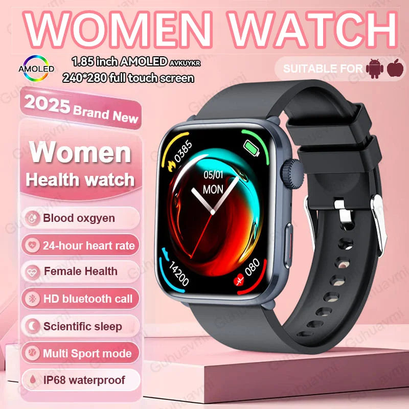 New Women Men AI Smart Diagnosis Watch HRV+PPG Blood Pressure