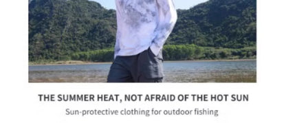 Men's Summer Outdoor Cycling Fiing Sun Protection Ice Silk