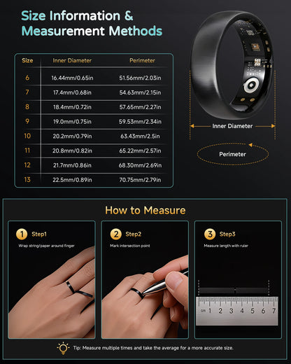 AURA Matt Smart Ring Fitness Sports Health Monitor Sleep