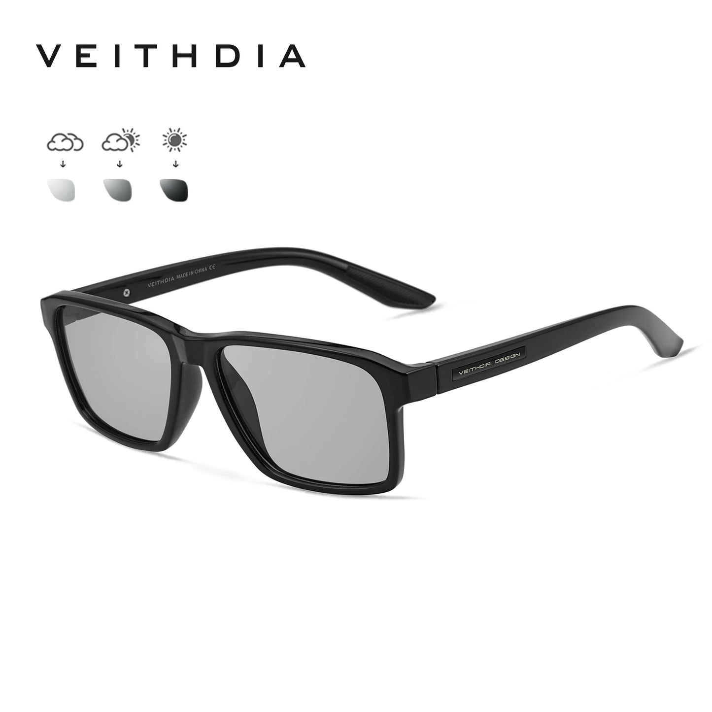 Polarized UV400 Sunglasses Fashion Photochromic Gradient
