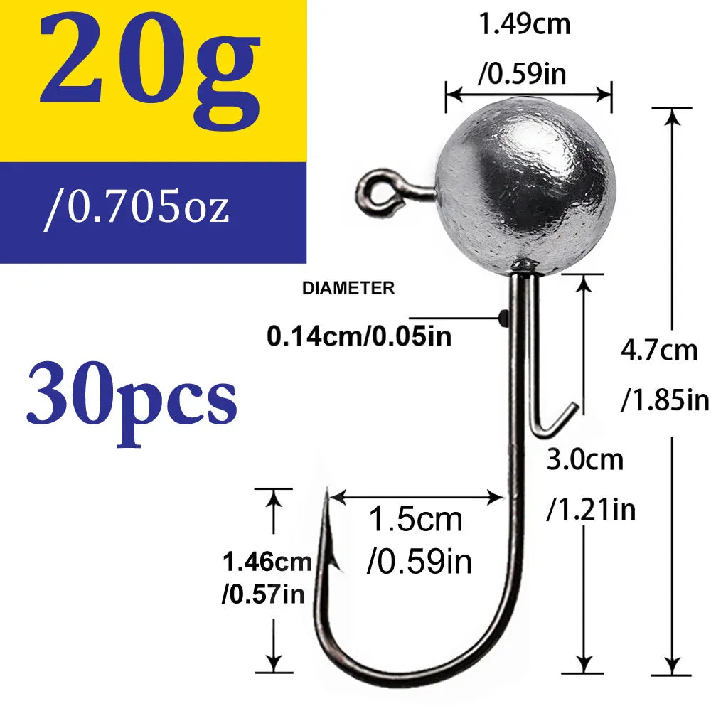Jig fishing hooks with auxiliary hook,