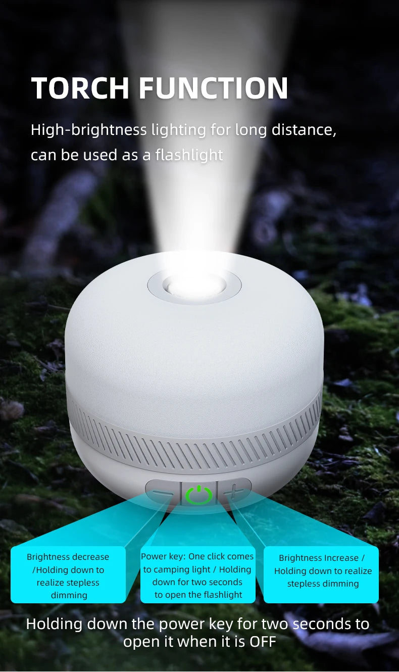 LV10 Outdoor LED Camping Flashlight Rechargeable