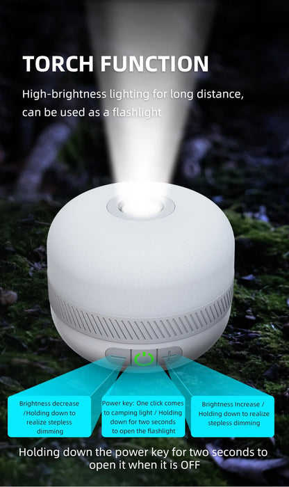 LV10 Outdoor LED Camping Flashlight Rechargeable
