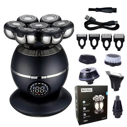 Electric Shaver 7D Floating Cutter Head Base Men Beard Trimmer
