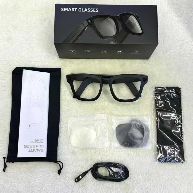 Smart Glasses AR AI Translation 4K Camera Bluetooth Call Touch Control