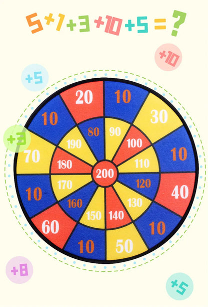 Child Montessori Toys Cartoon Animal Dart Board Sticky Ball