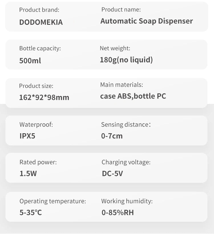 New Wall Mounted Automatic Soap Dispenser Hand Washing