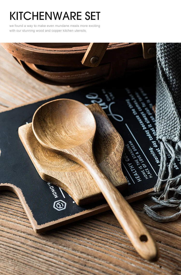 Wooden Spoons For Cooking, Wooden Utensils Set
