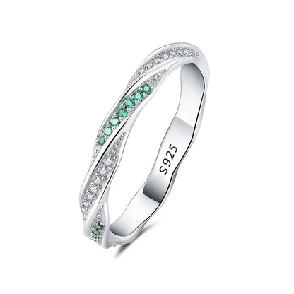 925 Sterling Silver Three-Ring Stackable Ring for Women