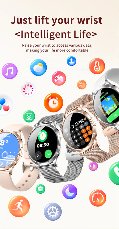 New Smart Watch For Women Gift 1.32 Inch Full Touch Screen