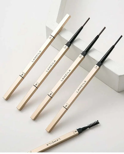 Double Head Eyebrow Pencil with Brush Waterproof Smooth