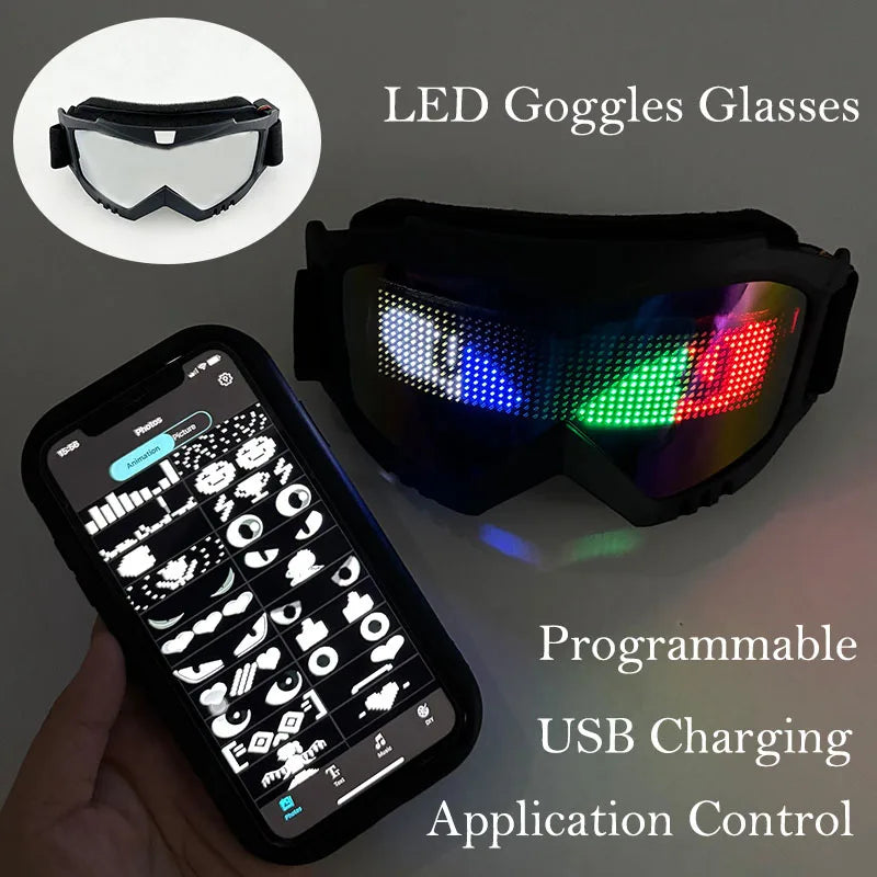 1set Luminous Glowing Glasses and Gloves Remote Control