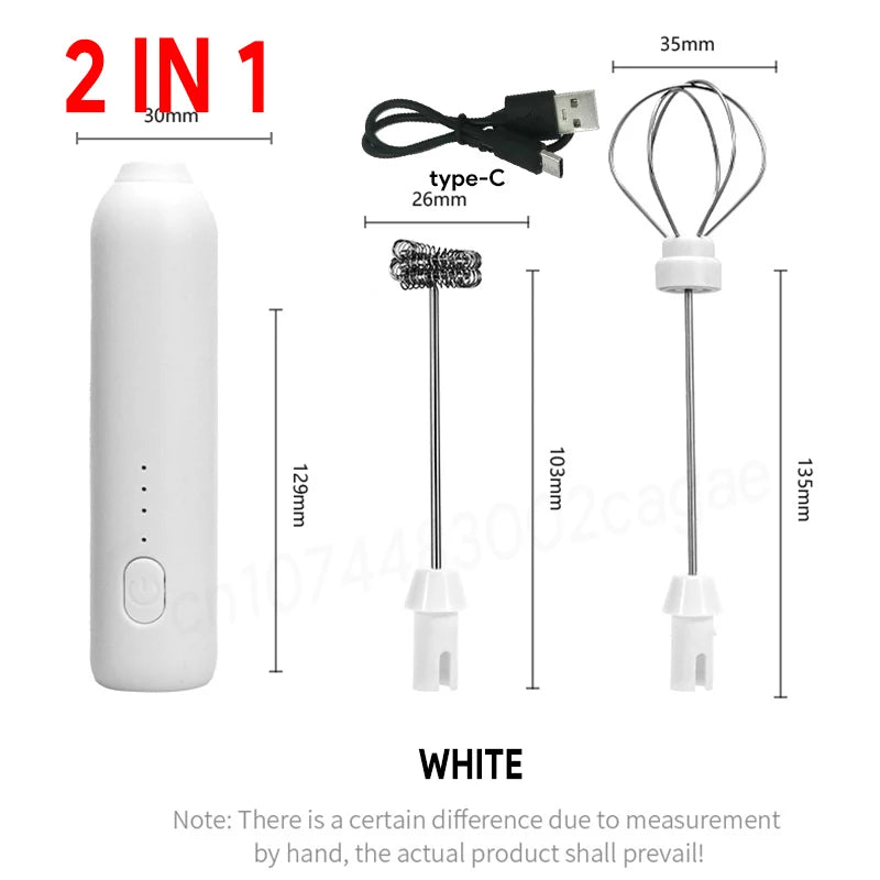 UPGRADED Electric Coffee Frother/MILK Whisk+Egg Beater