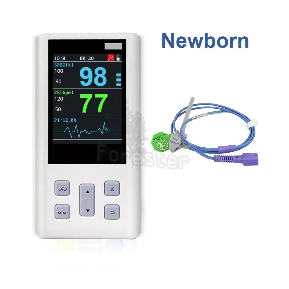 Port-able Pulse Oximeter  for Heart Rate and  Saturation