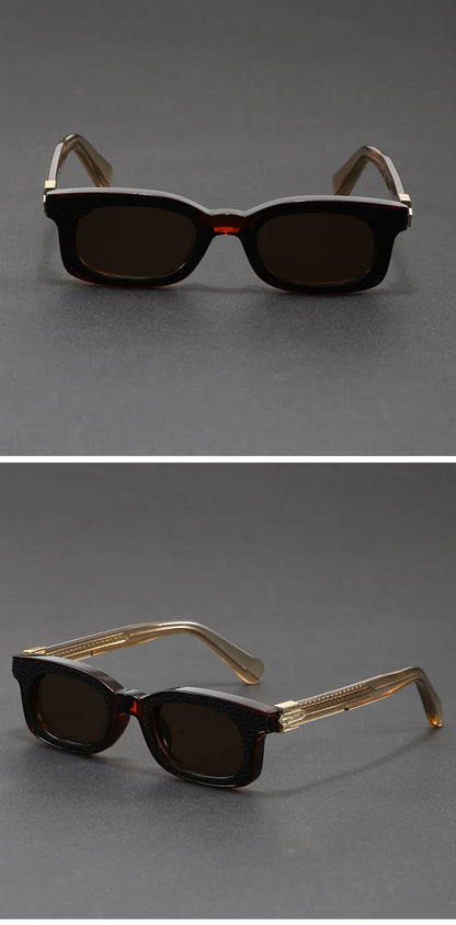 New Fashion Vintage Rectangle Frame Sunglasses Men