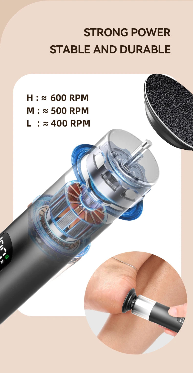 Gold 2-in-1 Electric Foot Callus Remover Foot Care