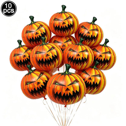 Large Halloween Standing Foil Balloons Haunted House Castle