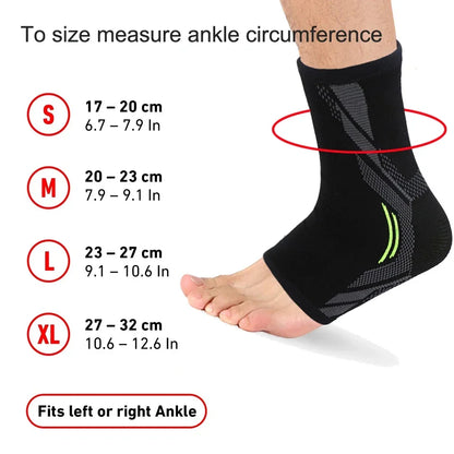 Sports Ankle Brace Compression Sleeves Plantar Fasciitis Sock