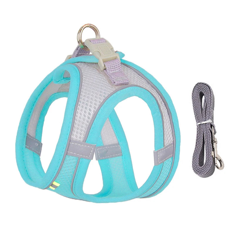 Dog Harness Leash Set for Small Dogs Adjustable Leash