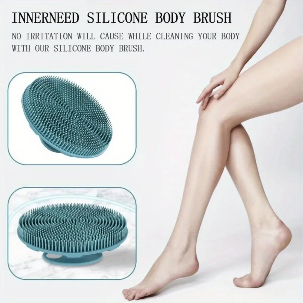 Soft Silicone Body Scrubber Shampoo Cleansing Brushes