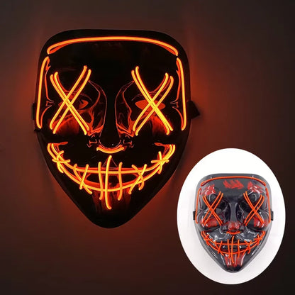 Wireless LED Neon Purge Mask & Fiber Optic Gloves