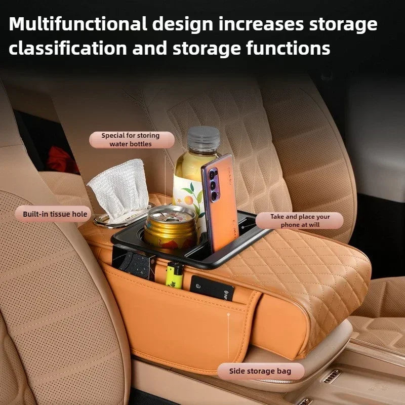 Car Armrest Box Thicken Height Pad Arm Rest Cushion