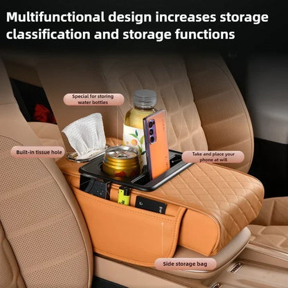 Car Armrest Box Thicken Height Pad Arm Rest Cushion